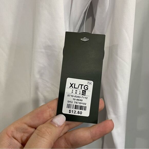 3/$25 ✺ SWS Scoop Rushed Long Sleeve Contour Top White XL - Picture 2 of 7